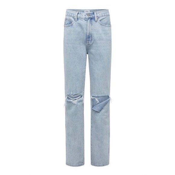 PISTOLA Cassie Super High Rise Straight Jeans in Moonlight Distressed 25 Womens - Picture 11 of 14